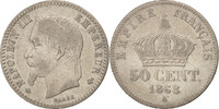 Frankreich 50 Centimes Münze, Napoleon III, Napoléon III, Paris, SS -