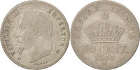 Frankreich 50 Centimes Münze, Napoleon III, Napoléon III, Strasbourg -