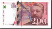 Frankreich 200 Francs Geldschein, 200 F 1995-1999 ''Eiffel'', UNZ- -