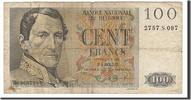 Belgien 100 Francs Geldschein, 1953-03-24, S -