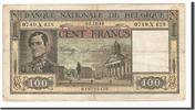 Belgien 100 Francs Geldschein, 1945-12-05, S -