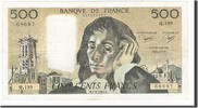 Frankreich 500 Francs Geldschein, 500 F 1968-1993 ''Pascal'' -