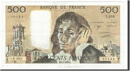 Frankreich 500 Francs Geldschein, 500 F 1968-1993 ''Pascal'' -