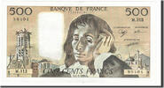 Frankreich 500 Francs Geldschein, 500 F 1968-1993 ''Pascal'' -