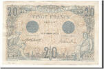 Frankreich 20 Francs France, 20 F 1905-1913 ''Bleu'', KM #68b, 1912-12-14,... -