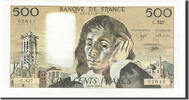 Frankreich 500 Francs Geldschein, 500 F 1968-1993 ''Pascal'' -