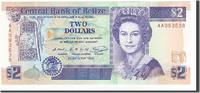 Belize 2 Dollars Geldschein, 1990-05-01, UNZ -