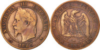 Frankreich 10 Centimes Münze, Napoleon III, Napoléon III, Strasbourg -