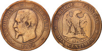 Frankreich 10 Centimes Münze, Napoleon III, Napoléon III, Bordeaux -
