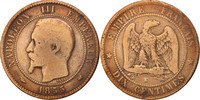 Frankreich 10 Centimes Münze, Napoleon III, Napoléon III, Bordeaux -
