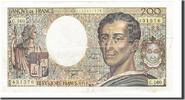 Frankreich 200 Francs 1994 Geldschein, Undated, SS, Fayette:70/2.1, KM:155f
