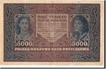 Polen 5000 Marek Geldschein, 1920-02-07, KM:31, SS -