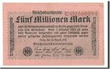 Deutschland 5 Millionen Mark Geldschein, 1923-08-20, KM:105, SS -