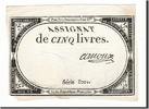 Frankreich 5 Livres Geldschein, Arnoux, 1793-10-31, SS+, KM:A76 -