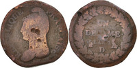 Frankreich Decime Münze, Dupré, Lyon, SGE, Bronze, KM:644.5 -