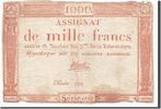 Frankreich 1000 Francs Geldschein, Leval, 1795-01-07, S, KM:A80 -