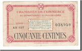 Frankreich 50 Centimes Geldschein, Clermont-Ferrand, SS, Pirot:103-23 -