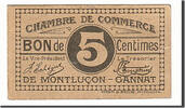 Frankreich 5 Centimes Geldschein, Montluçon, SS, Pirot:84-66 -