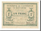 Frankreich 1 Franc Geldschein, Bayonne, VZ, Pirot:21-45 -