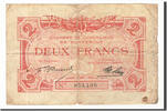 Frankreich 2 Francs Geldschein, Dunkerque, S+, Pirot:54-9 -