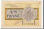 Frankreich 1 Franc Geldschein, Peronne, SS+, Pirot:99-4 -