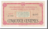 Frankreich 50 Centimes Geldschein, Clermont-Ferrand, VZ, Pirot:103-12 -
