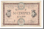 Frankreich 50 Centimes Geldschein, Macon, VZ+, Pirot:78-13 -