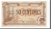 Frankreich 50 Centimes Geldschein, Granville, VZ, Pirot:60-7 -