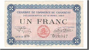 Frankreich 1 Franc Geldschein, Chambéry, VZ+, Pirot:44-14 -