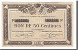 Frankreich 50 Centimes Geldschein, Quimper et Brest, VZ, Pirot:104-19 -