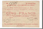 Frankreich 5 Francs Geldschein, Aubigny-au-Bac, SS, Pirot:59-152 -