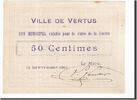 Frankreich 50 Centimes Geldschein, Vertus, VZ+, Pirot:51-51 -