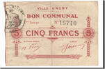 Frankreich 5 Francs Geldschein, Auby, SS, Pirot:59-157 -