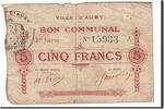 Frankreich 5 Francs Geldschein, Auby, S+, Pirot:59-157 -