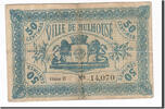 Frankreich 50 Centimes Geldschein, Mulhouse, S+, Pirot:132-1 -