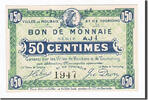 Frankreich 50 Centimes Geldschein, Roubaix et Tourcoing, UNZ, Pirot:59-2050 -