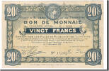 Frankreich 20 Francs Geldschein, Roubaix et Tourcoing, VZ, Pirot:59-2219 -