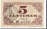 Frankreich 5 Centimes Geldschein, Lille, SS+, Pirot:59-1630 -