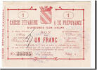 Frankreich 1 Franc Geldschein, Avesnes-sur-Helpe, SS+, Pirot:59-221 -