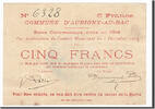 Frankreich 5 Francs Geldschein, Aubigny-au-Bac, SS+, Pirot:59-147 -
