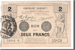 Frankreich 2 Francs Geldschein, Valenciennes, VZ, Pirot:59-2560 -