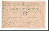 Frankreich 2 Francs Geldschein, Cambrai, VZ, Pirot:59-507 -