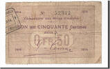 Frankreich 50 Centimes Geldschein, Aniche, S+, Pirot:59-65 -