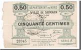 Frankreich 50 Centimes Geldschein, Somain, VZ, Pirot:59-2424 -