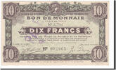 Frankreich 10 Francs Geldschein, Roubaix et Tourcoing, VZ+, Pirot:59-2189 -