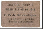 Frankreich 50 Centimes Geldschein, Roubaix, SS, Pirot:59-3171 -