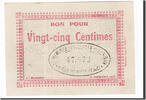 Frankreich 25 Centimes Geldschein, Noeux-les-Mines, VZ, Pirot:62-996 -