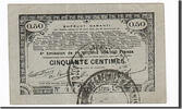 Frankreich 50 Centimes Geldschein, 70 Communes, SS+, Pirot:62-78 -