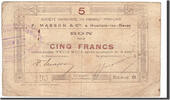Frankreich 5 Francs Geldschein, Houdain-lez-Bavay, SS, Pirot:59-1397 -
