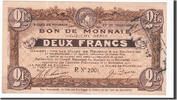 Frankreich 2 Francs Geldschein, Roubaix et Tourcoing, UNZ- -